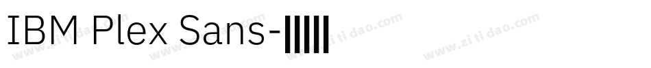 IBM Plex Sans字体转换